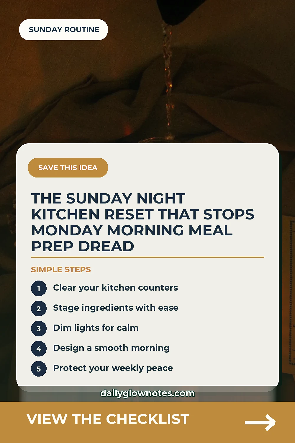 The Sunday Night Kitchen Reset That Stops Monday Morning Meal Prep Dread