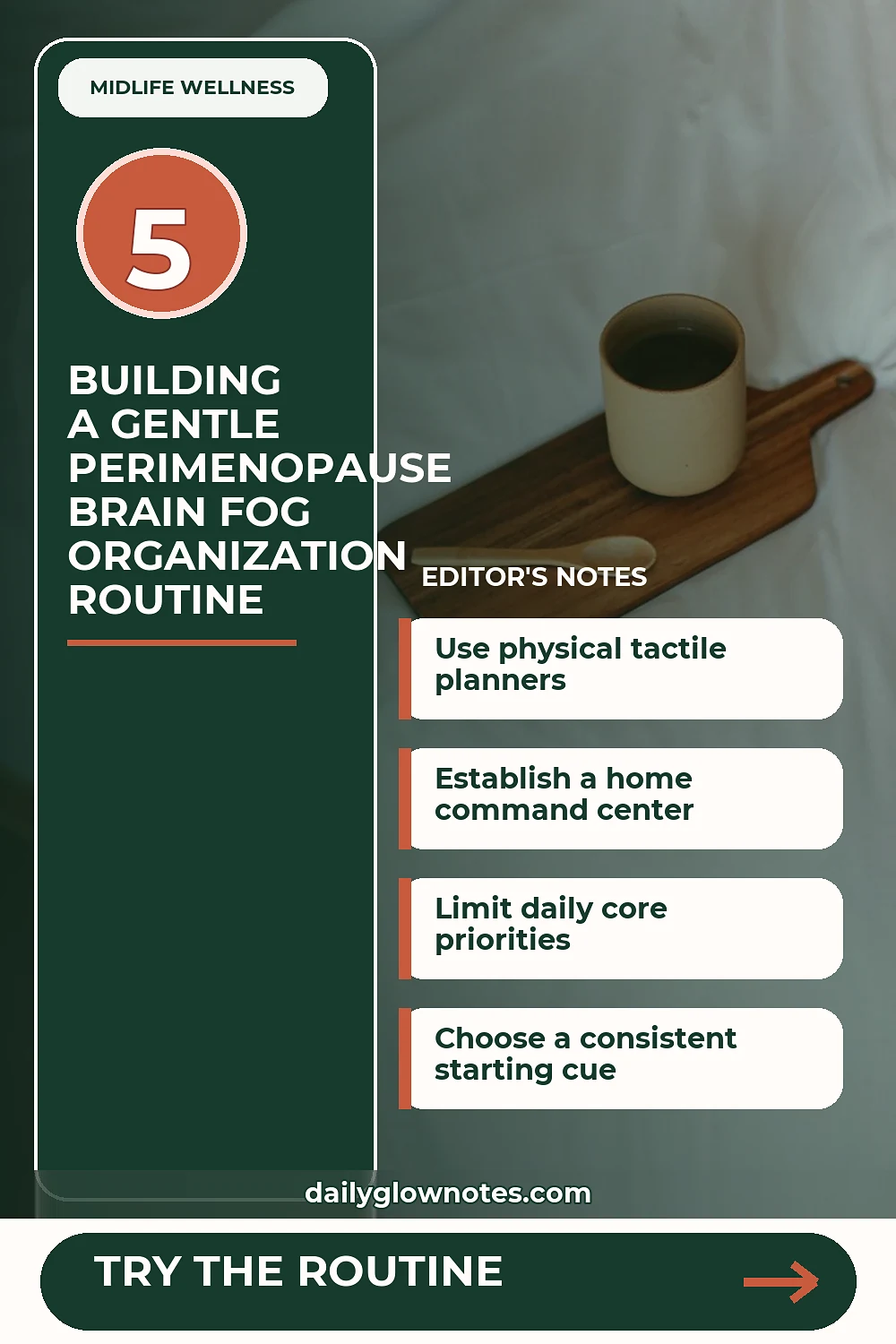 Simple Brain Fog Organization Routines for Perimenopause Clarity