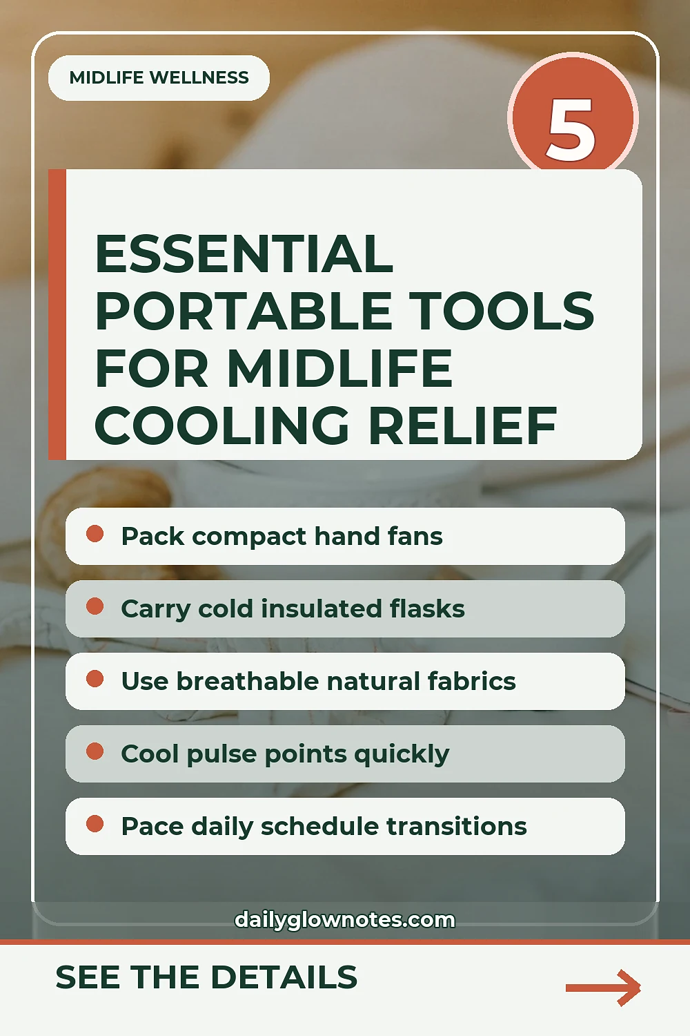 A Small Cooling-Comfort Kit for Unpredictably Warm Days