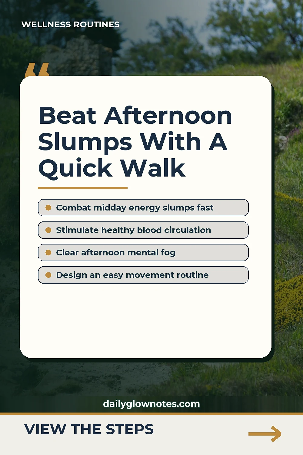 The 10-Minute Micro-Walk Strategy: How Desk Workers Beat After-Lunch Slumps