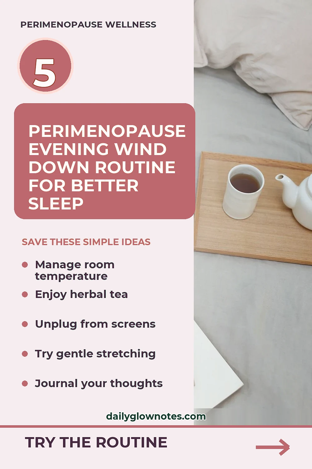 An Evening Wind-Down Routine Designed for Perimenopause Relaxation