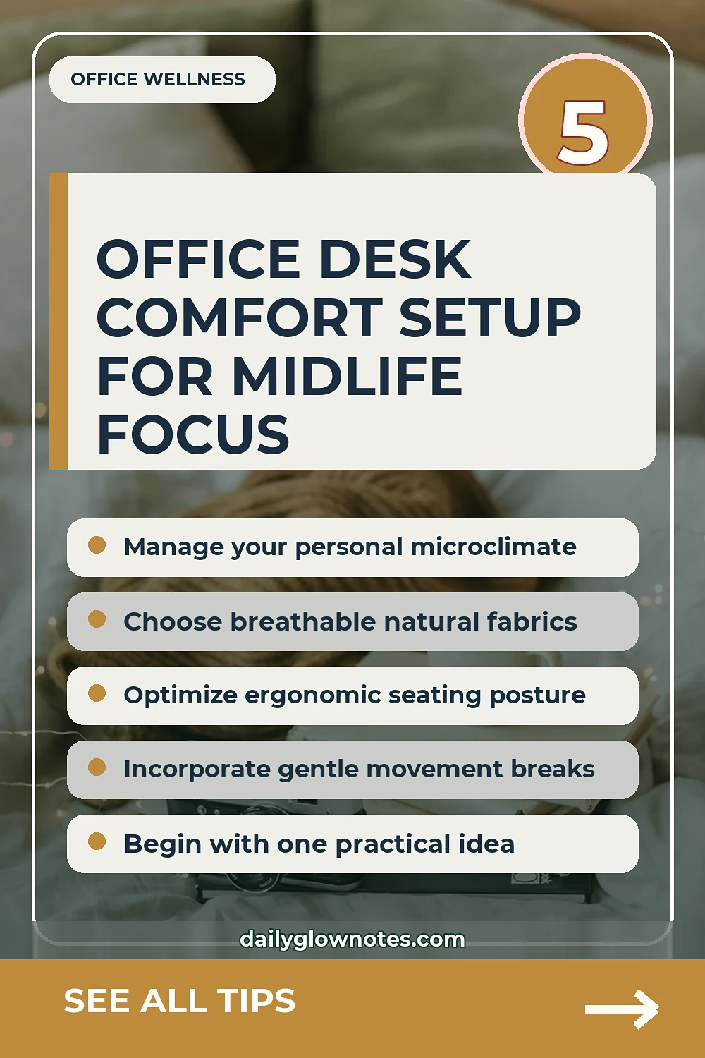 The Midlife Desk Comfort Setup: Managing Workplace Warmth and Focus
