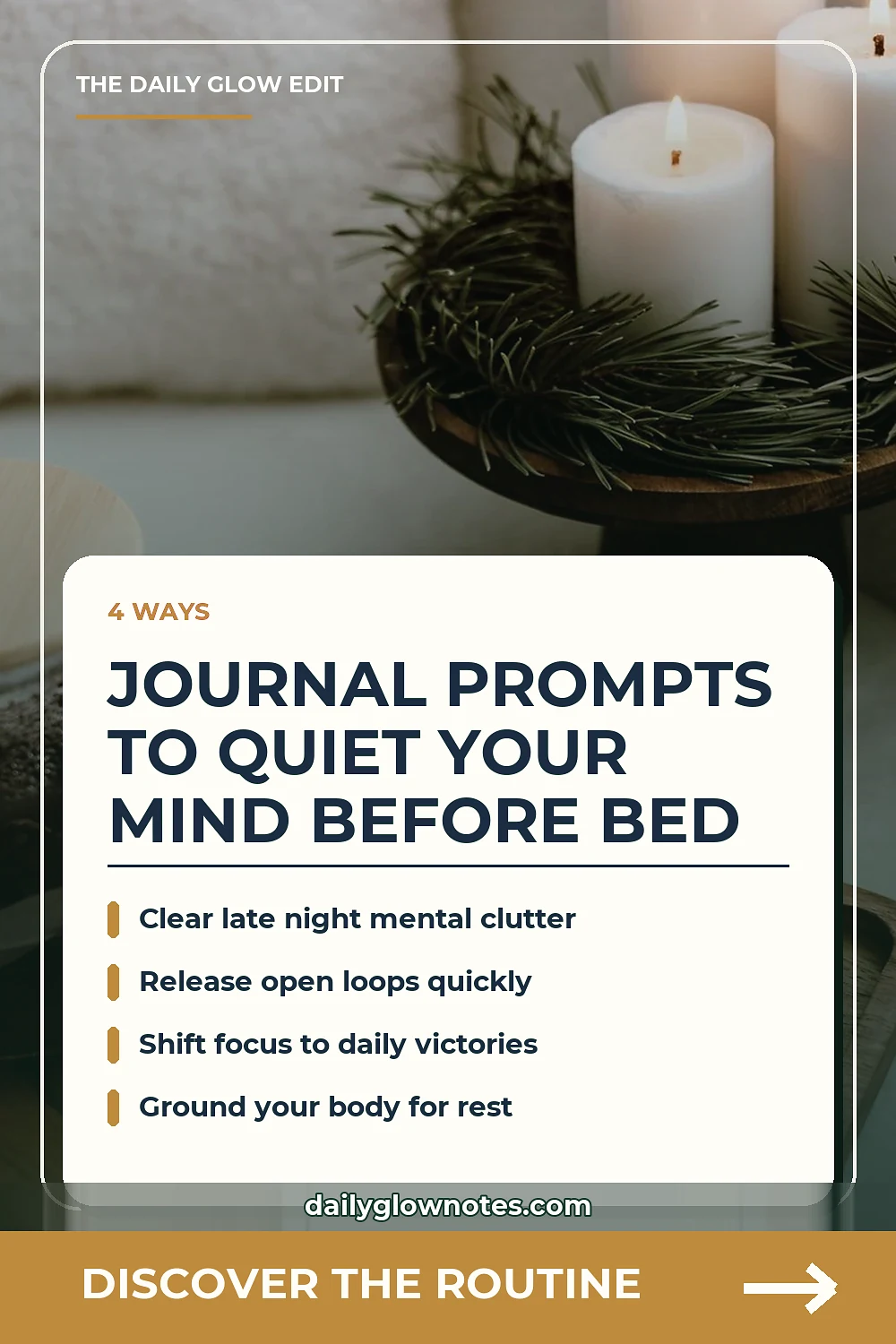Evening Mindfulness Prompts to Quiet Racing Thoughts Before Bed