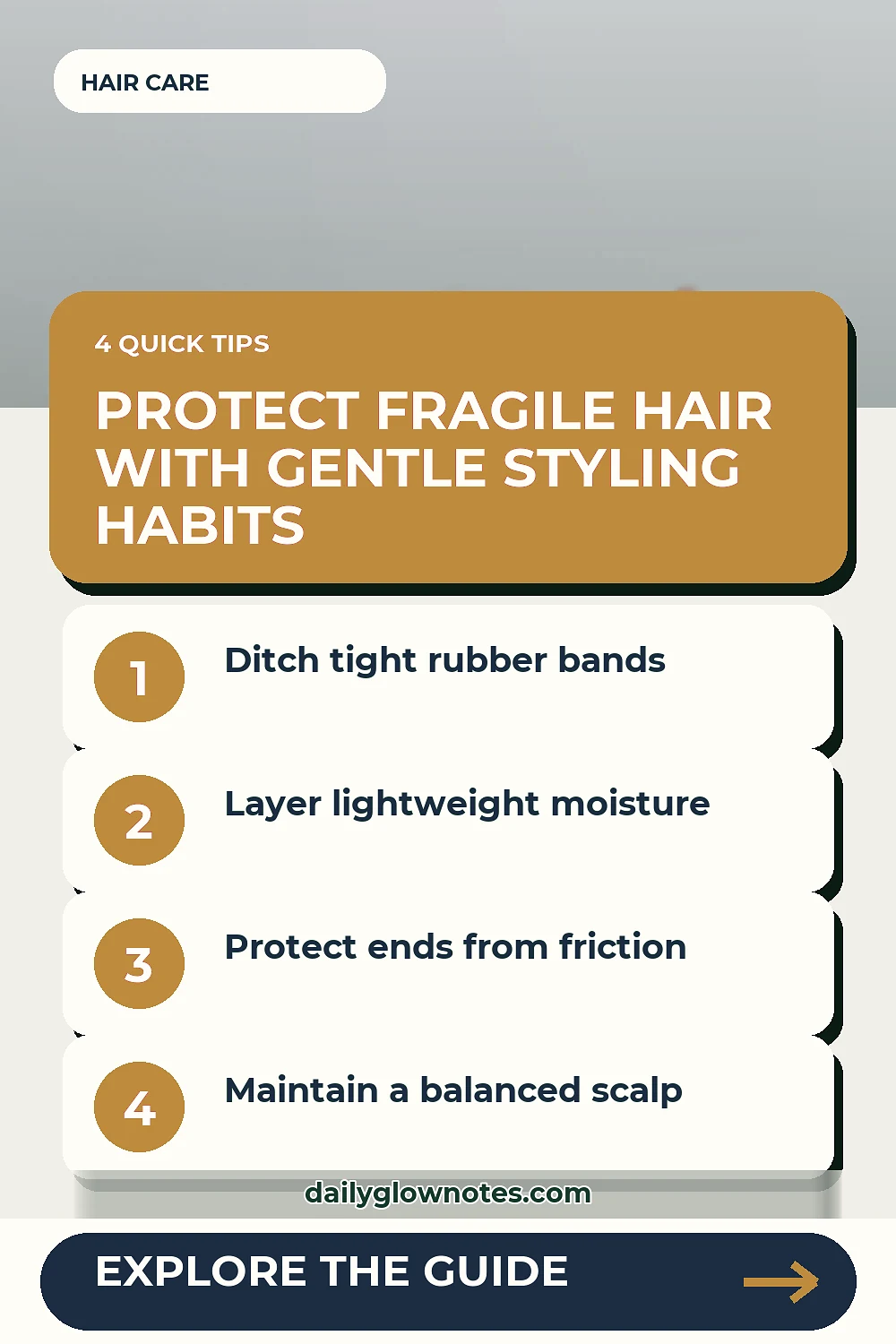 Low-Manipulation Protective Styling Habits for Fragile and Thinning Hair