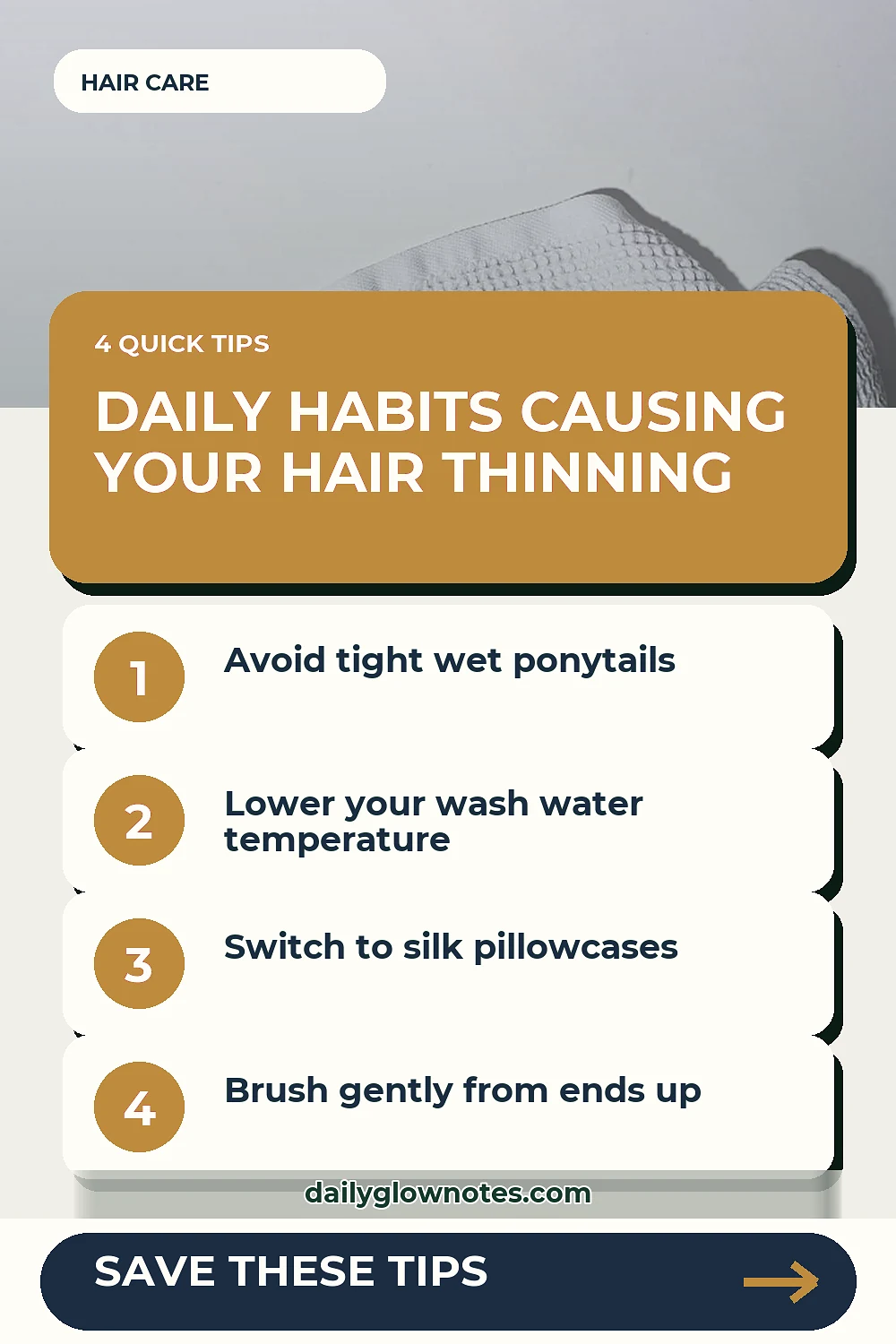7 Everyday Habits That Might Be Secretly Stressing Your Thinning Hair