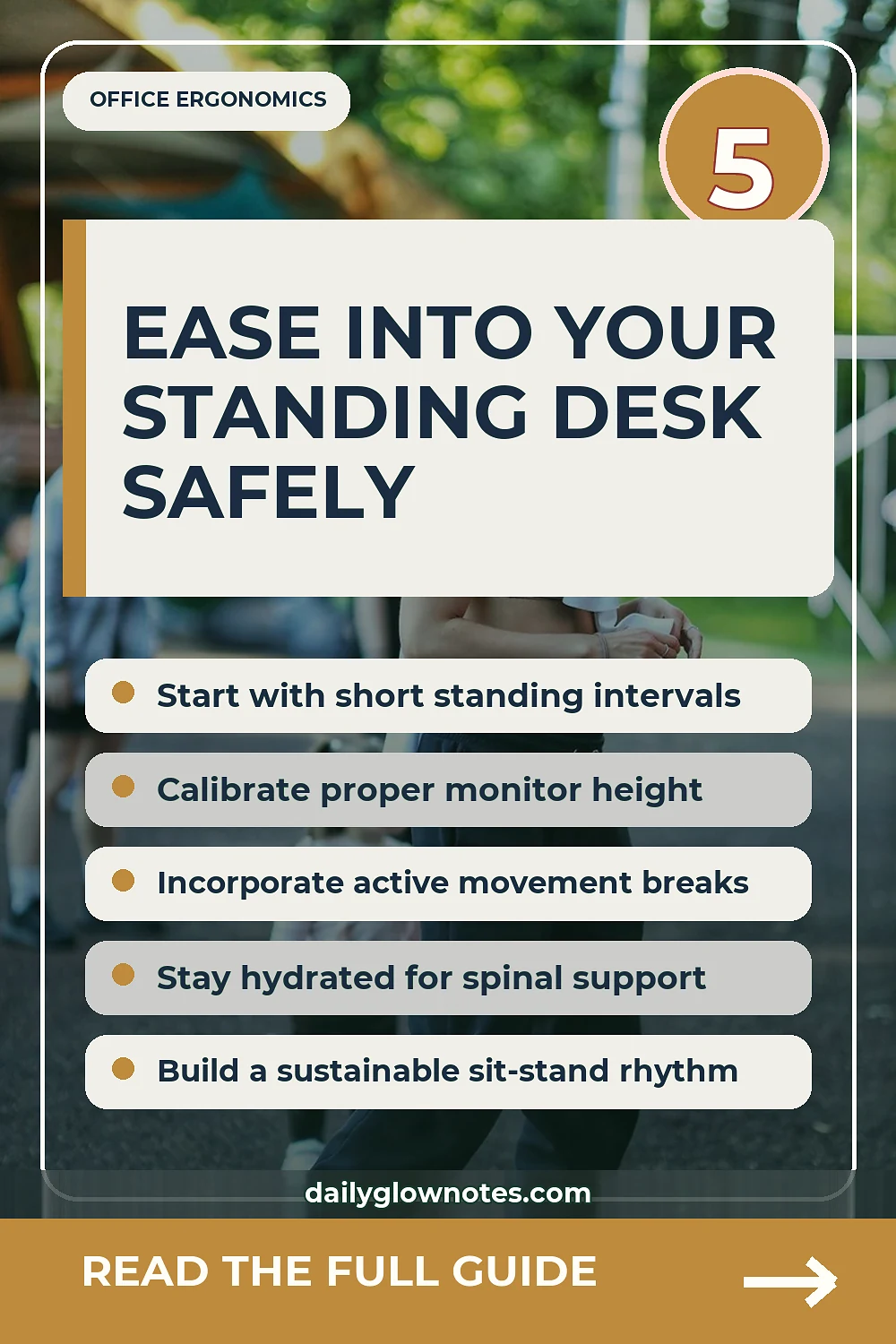 The Realistic Standing Desk Transition Guide to Avoid Lower Back Fatigue