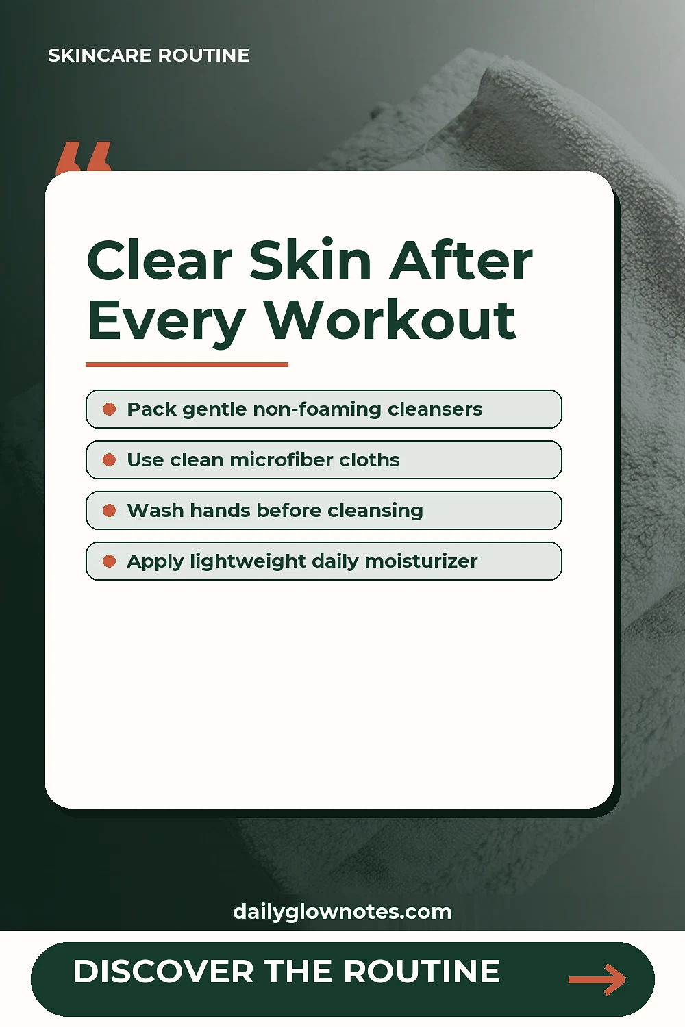 The 5-Minute Gym Bag Skincare Routine for Adult Breakout-Prone Skin