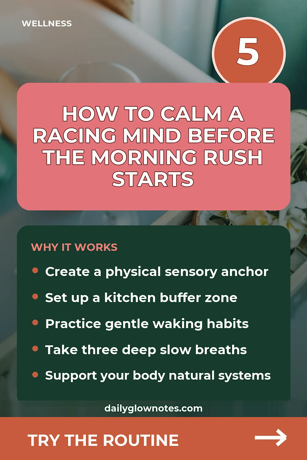 What to Do Before A Noisy Household Morning Starts All At Once When Your Mind Won’t Slow Down