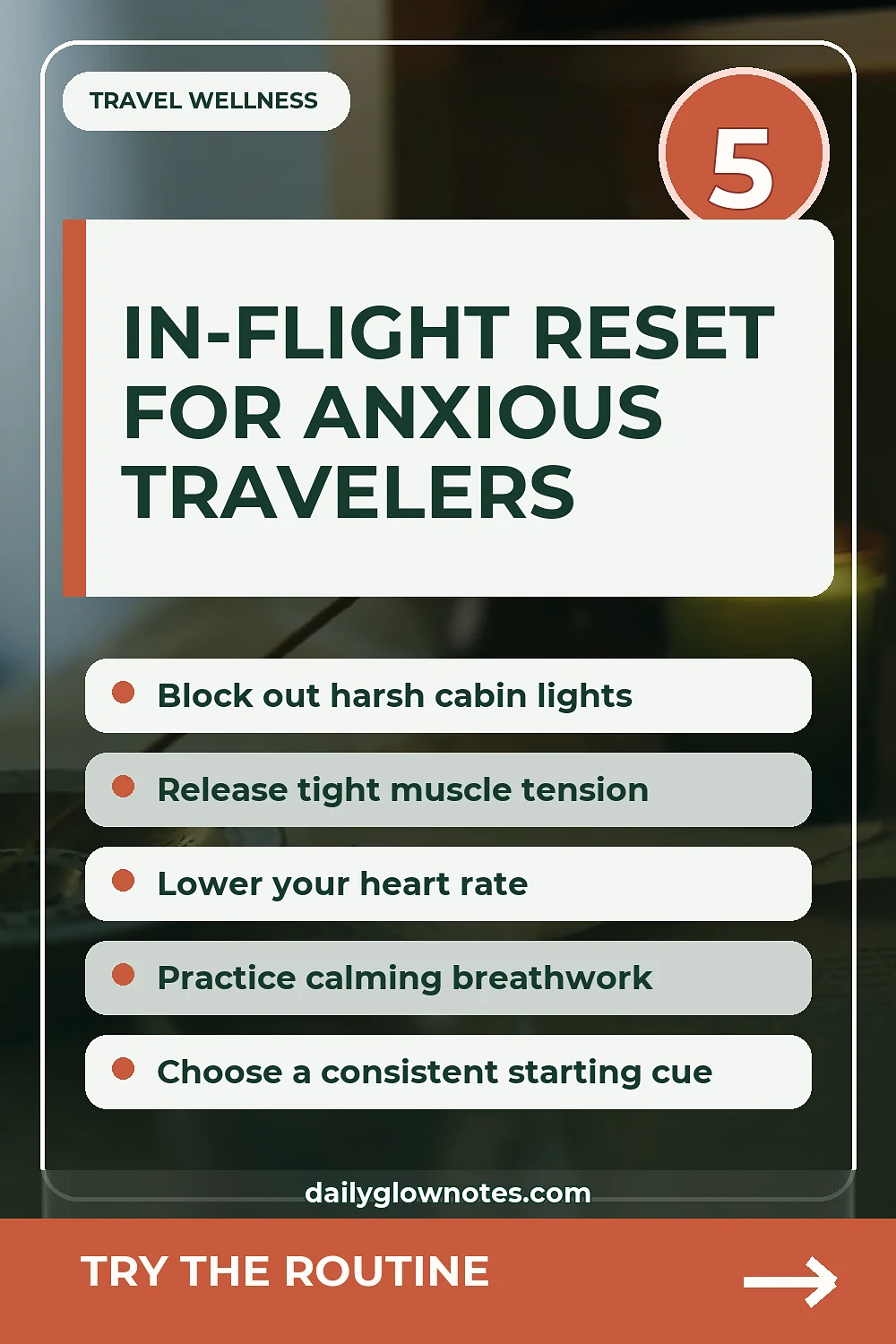 A Low-Sensory In-Flight Reset for Strenuous Travel Days