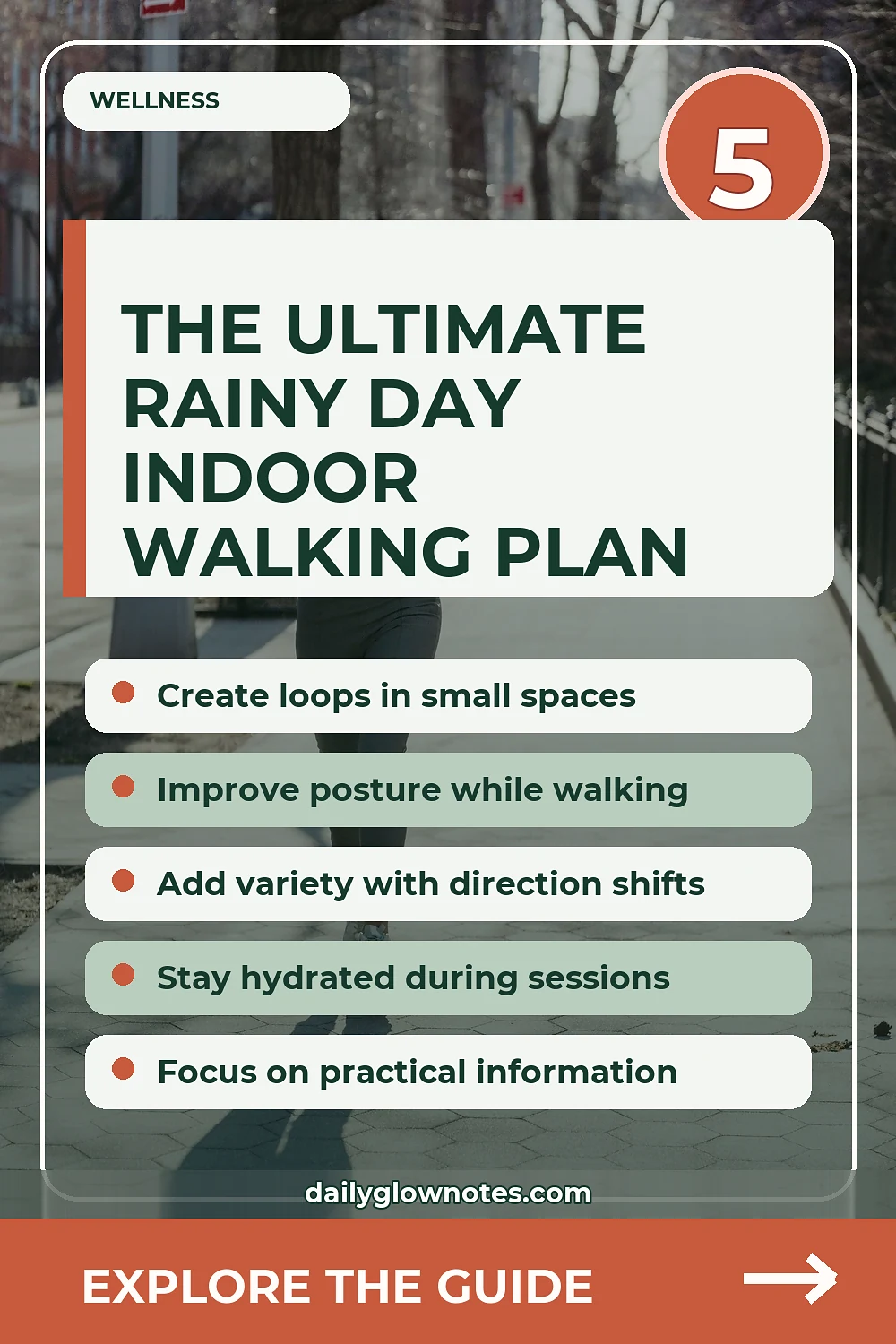 A Rainy-Day Indoor Walking Plan Without Special Equipment