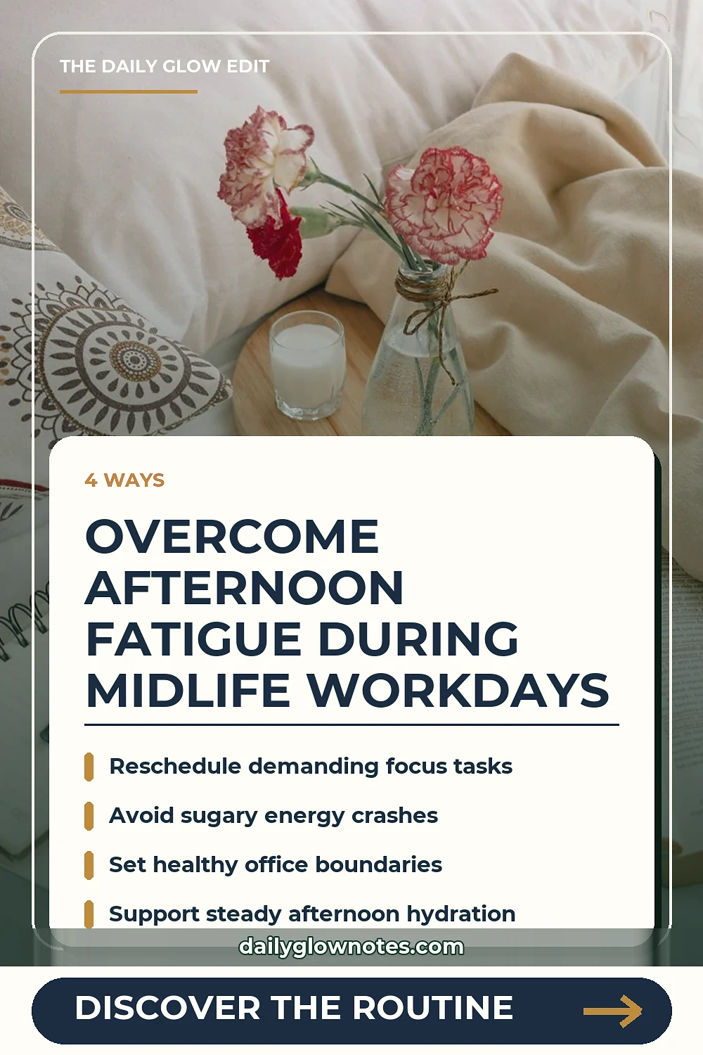 Midlife Workday Energy Pacing: How to Manage Low-Energy Afternoons
