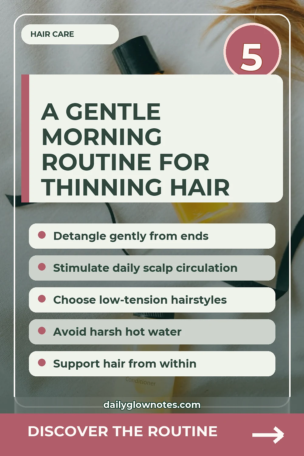 Build a 5-Minute Morning Routine to Support Healthy Hair Growth