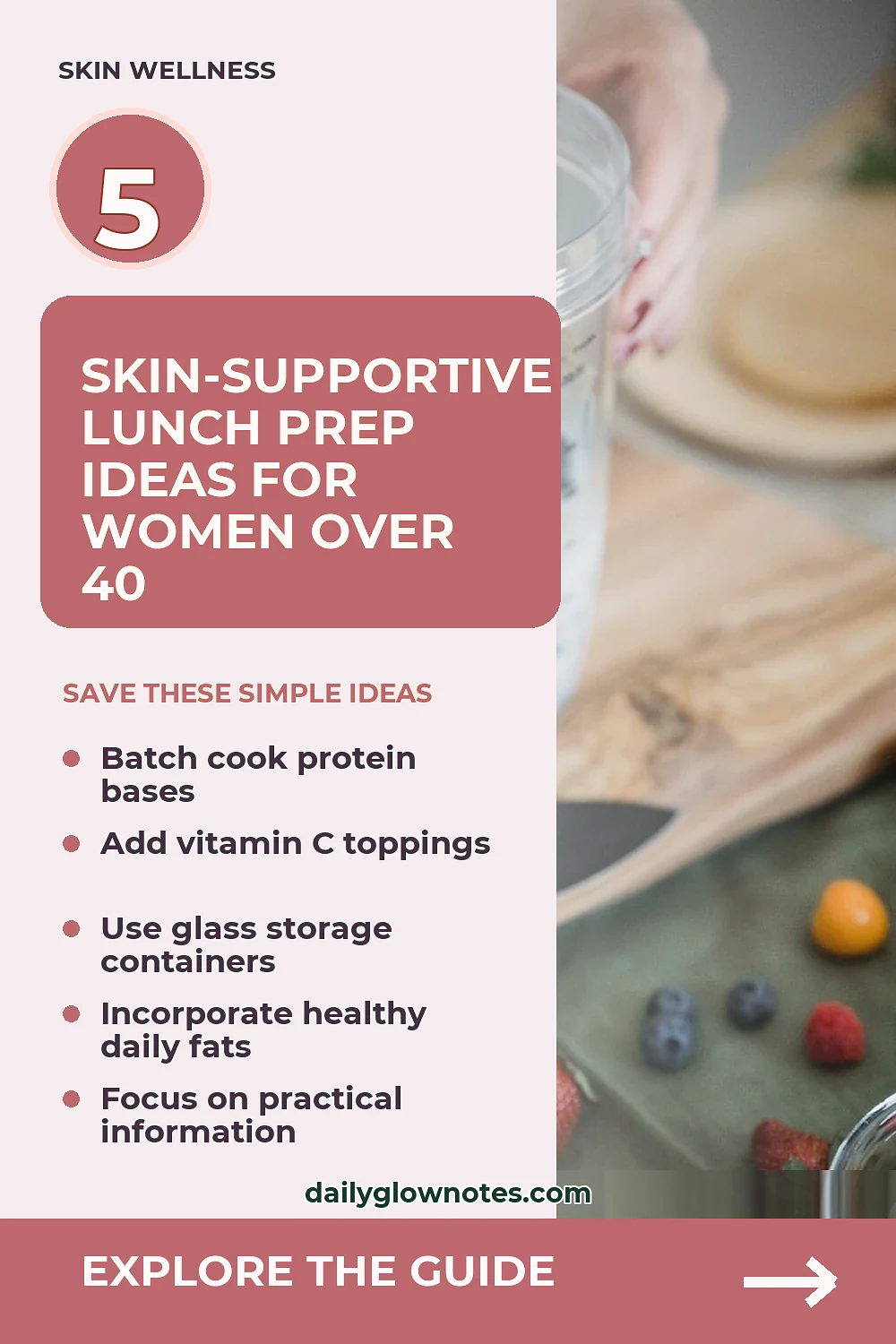 5-Day Skin-Supportive Lunch Prep for Women Over 40