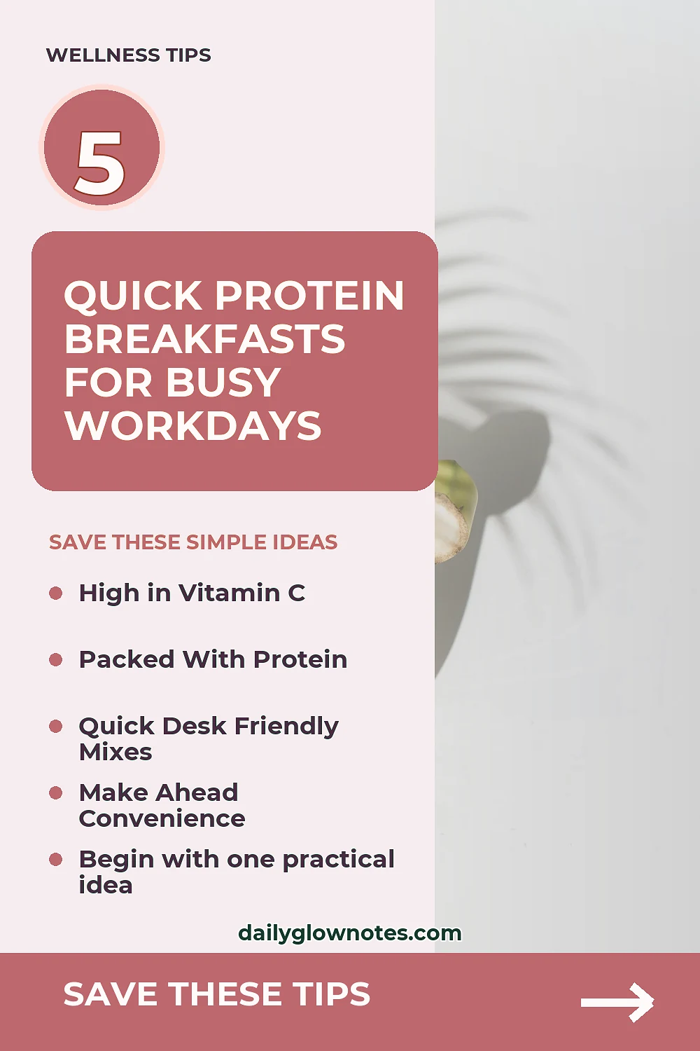 5 Quick Office-Friendly Breakfast Mixes High in Vitamin C and Protein