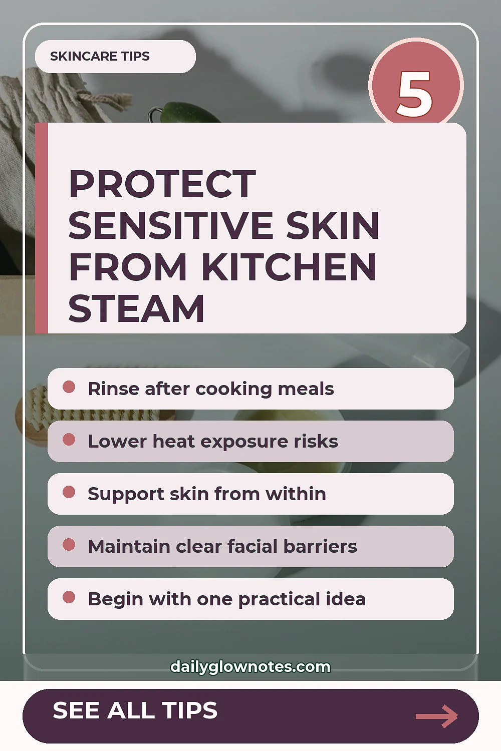 Kitchen Heat & Steam: How to Prevent Post-Cooking Breakouts on Sensitive Skin