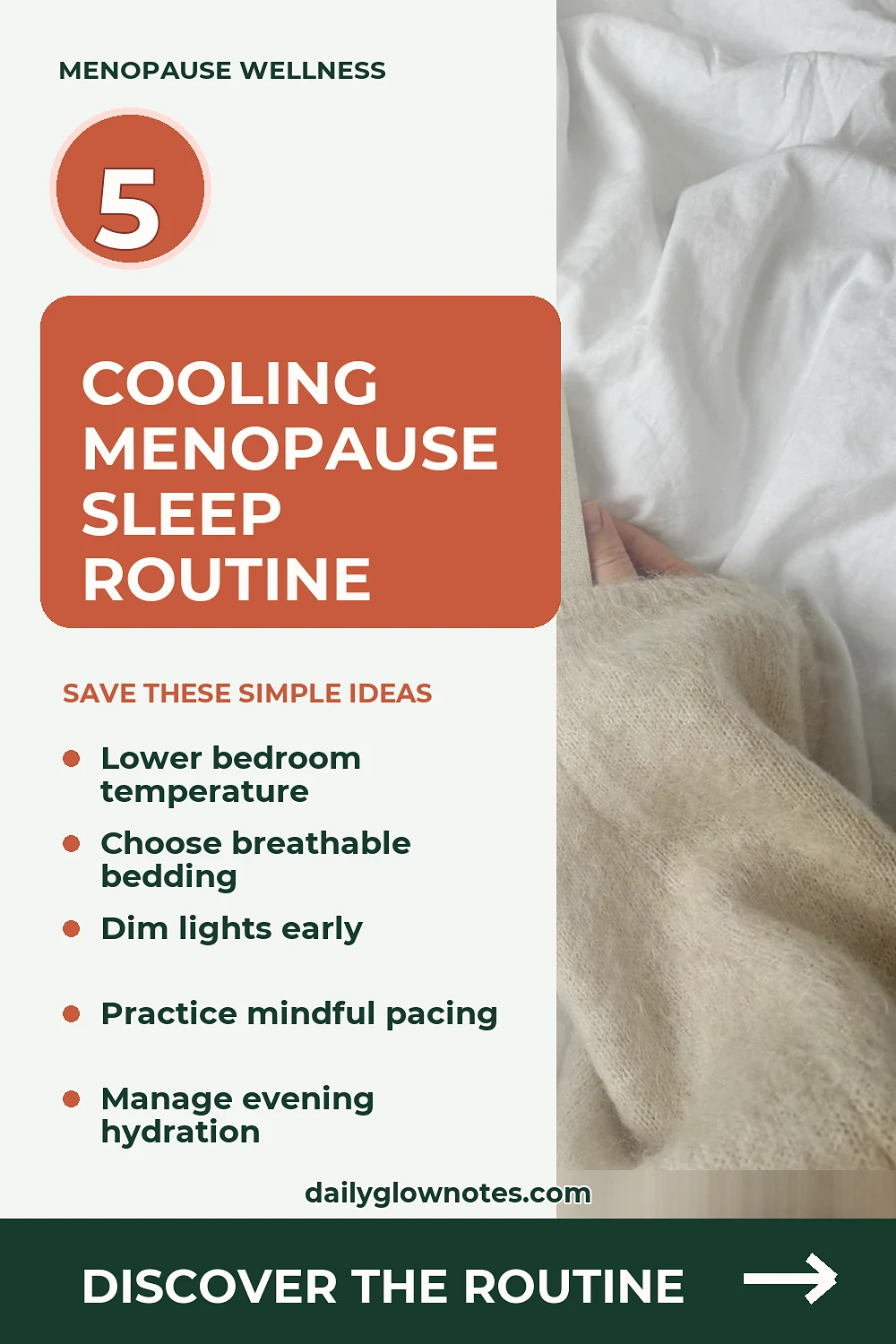 How to Build a Cooling Menopause Sleep Routine for Better Rest