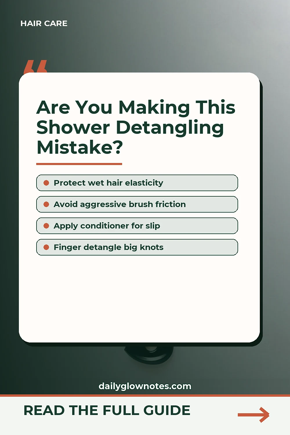 The Shower Detangling Mistake That Snaps Fine Hair (And How to Fix It)