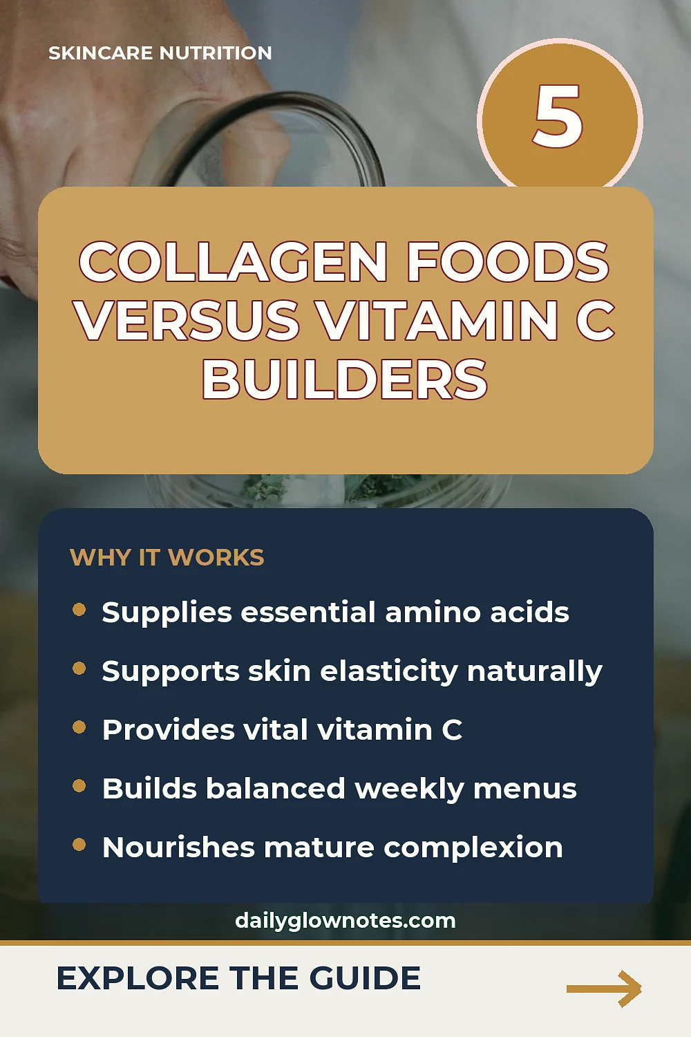 Collagen Foods vs Collagen Builders: What Your Skin Actually Needs