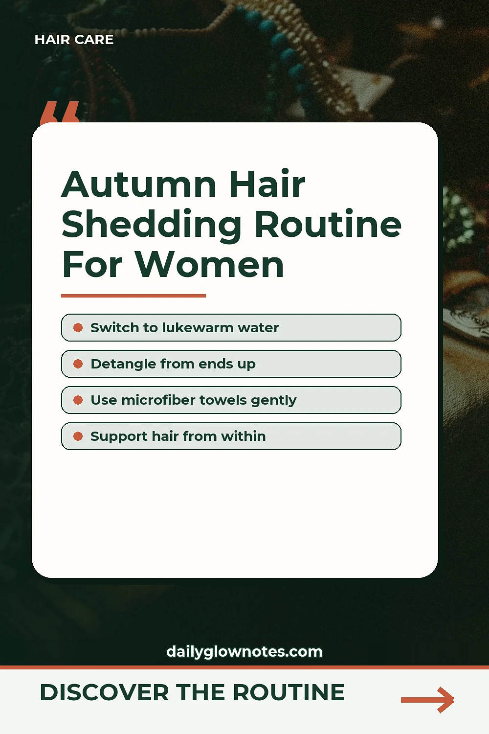 The Seasonal Hair Shedding Check: Protecting Fragile Strands in Autumn