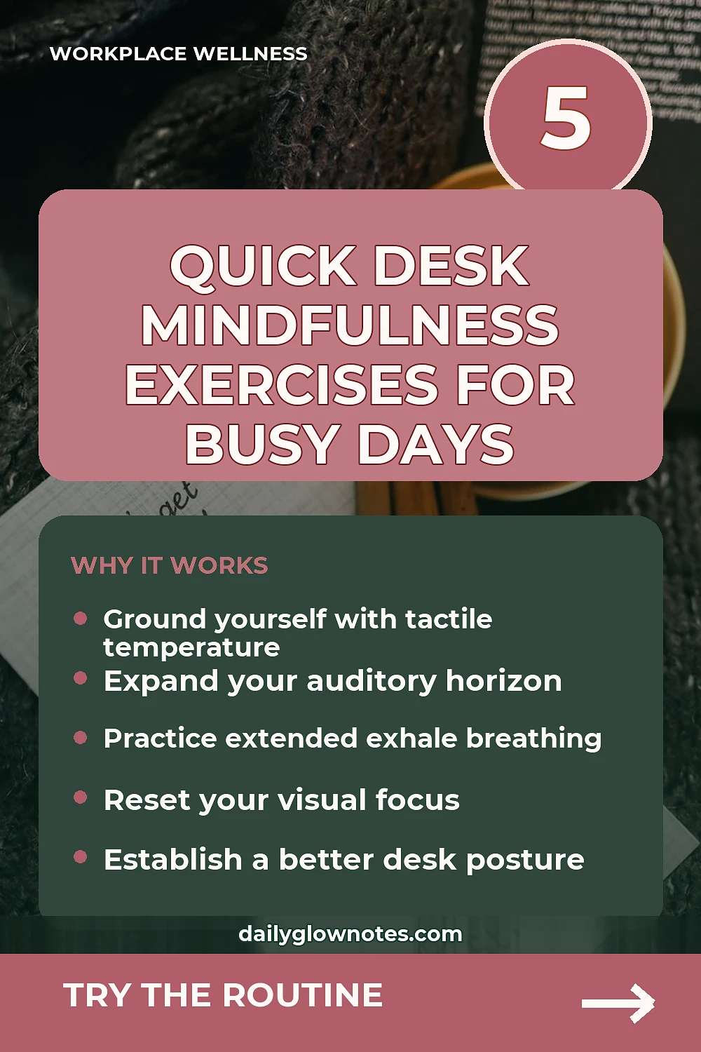 5-Minute Micro-Mindfulness Reset for High-Stress Desk Days