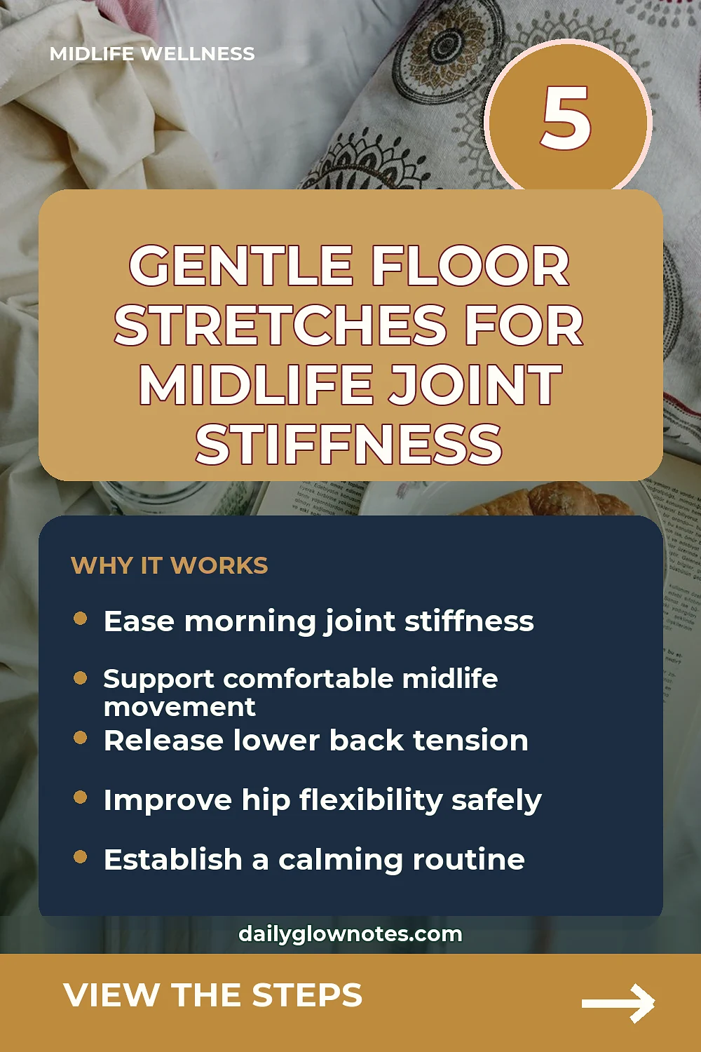 A Gentle Floor Stretching Routine to Ease Midlife Joint Stiffness