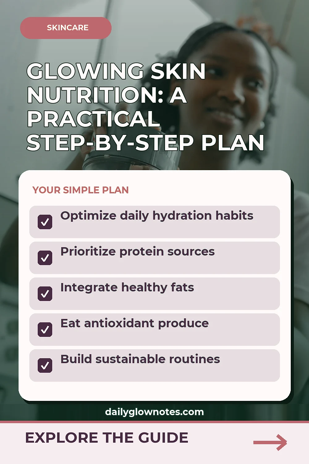 Glowing Skin Nutrition: A Practical Step-by-Step Plan