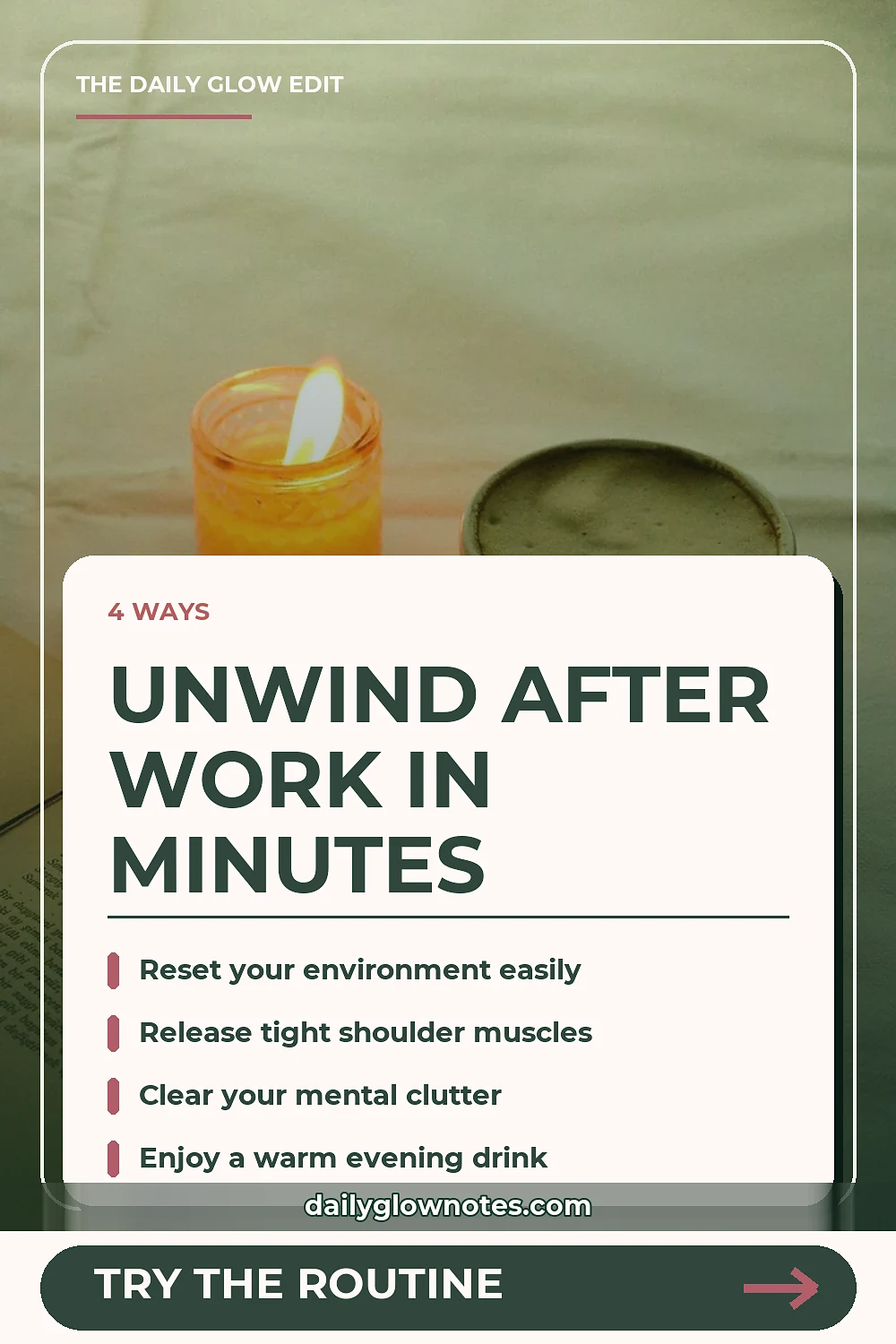 The 15-Minute Evening Transition Routine to Switch Off Work Brain