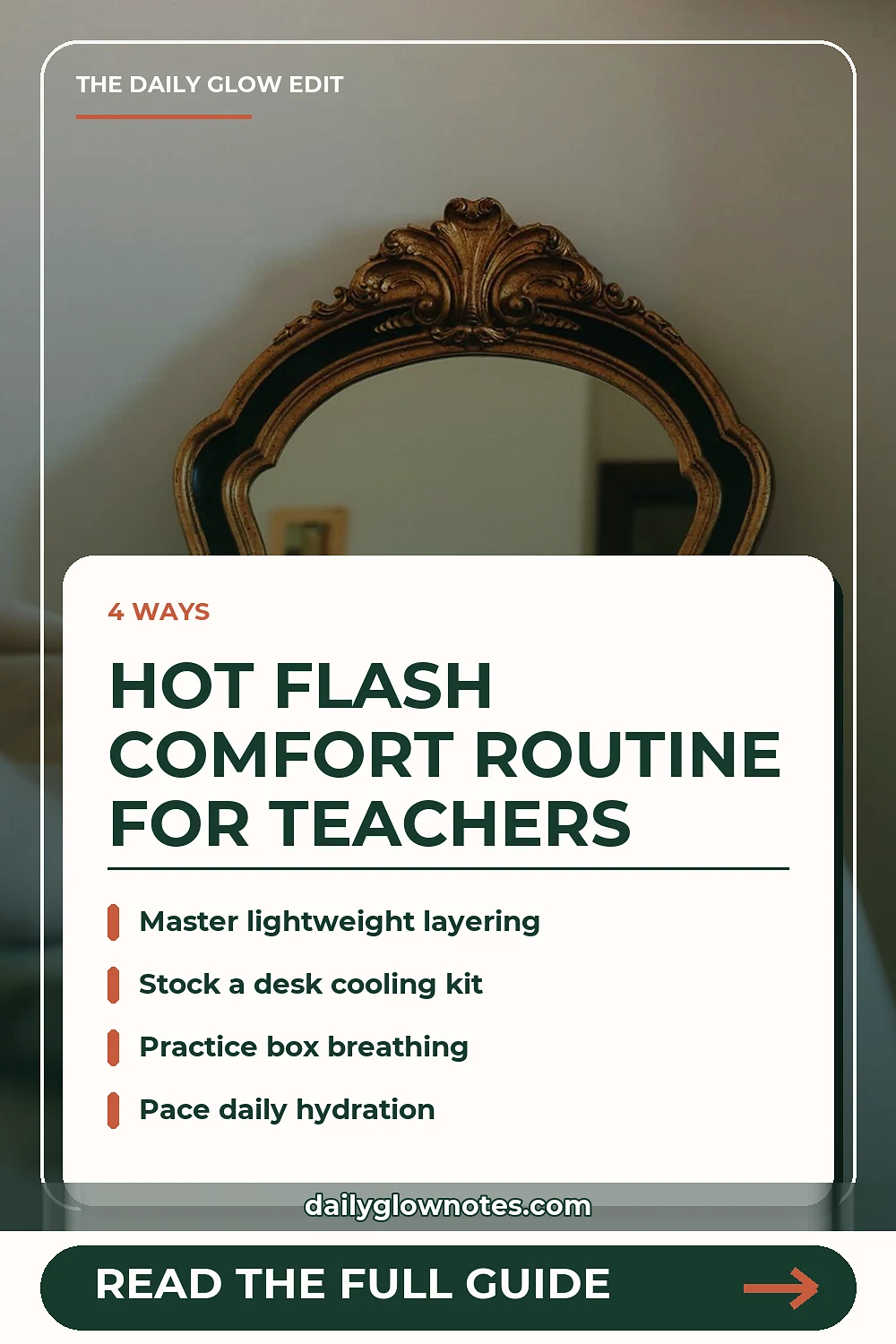 Managing Hot Flashes While Teaching: A Classroom Comfort Strategy