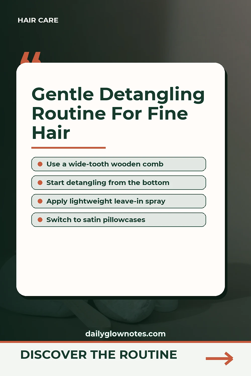 The Gentle Detangling Method for Fine, Thinning Hair